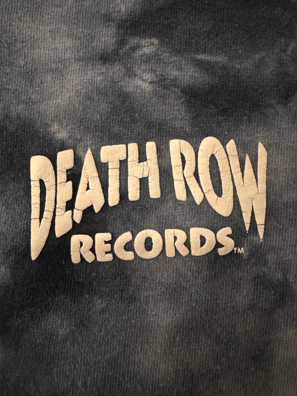 Ripple Junction Black & Gray Tie-Dye Death Row Records Tee - Size M - Picture 4 of 5